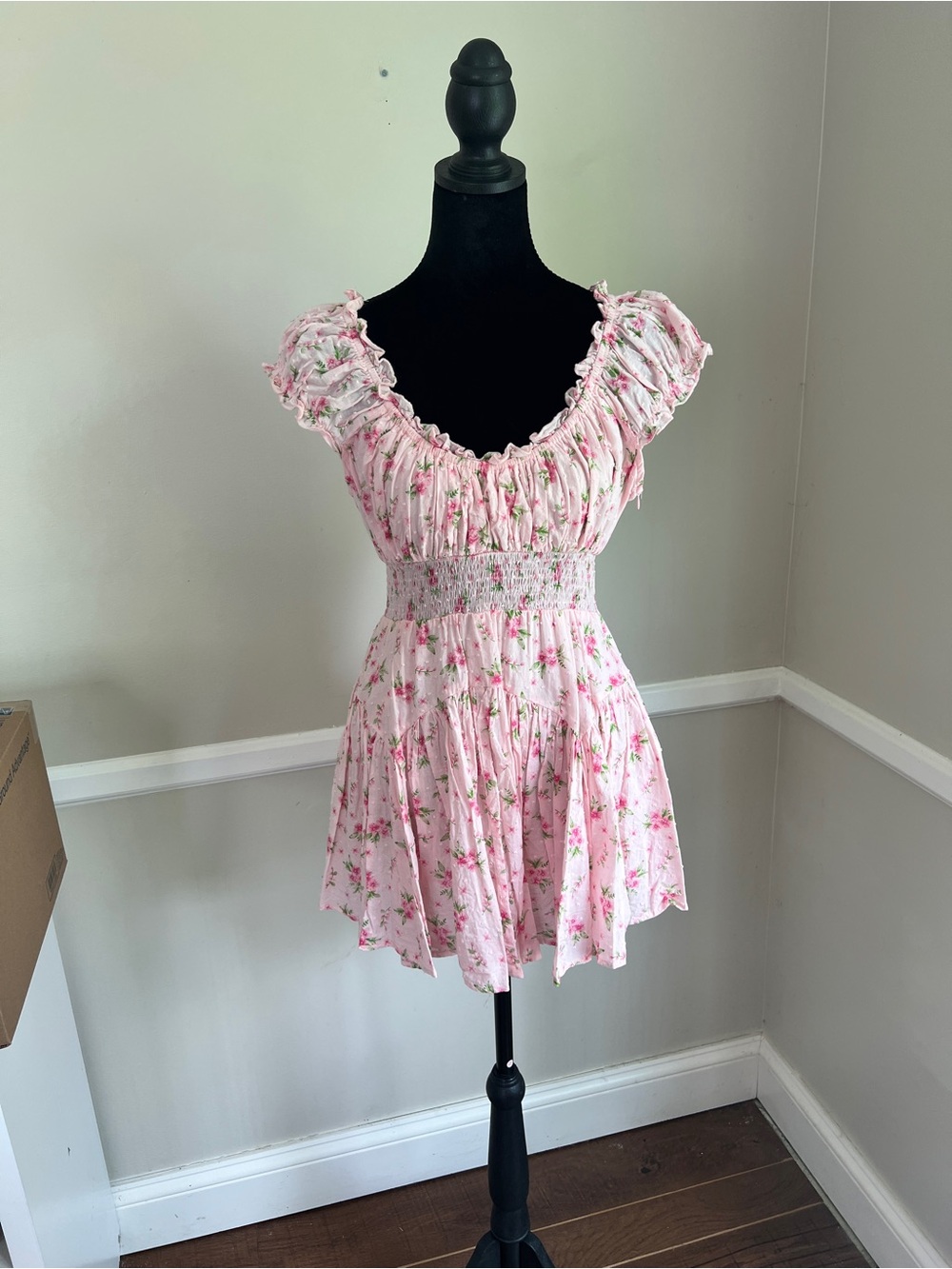 Princess Polly Pink Floral Ruffle Top